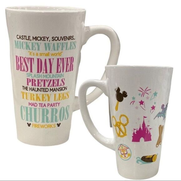 Disney Parks Mickey Souvenir Mug Attraction Splash Ears Rides Haunted Mansion - Picture 1 of 8